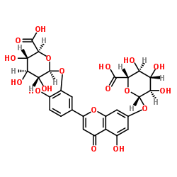 LUTEOLIN-7,3'-DI-O-DIGLUCURONIDE结构式