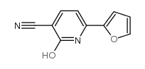 3-氰基-6-(2-呋喃)-2-羟基吡啶结构式