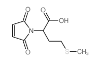 1H-Pyrrole-1-aceticacid, 2,5-dihydro-a-[2-(methylthio)ethyl]-2,5-dioxo- structure