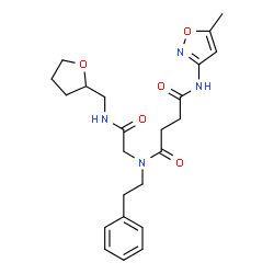 Butanediamide, N-(5-methyl-3-isoxazolyl)-N-[2-oxo-2-[[(tetrahydro-2-furanyl)methyl]amino]ethyl]-N-(2-phenylethyl)- (9CI)结构式