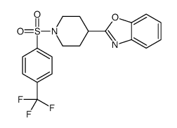 Piperidine, 4-(2-benzoxazolyl)-1-[[4-(trifluoromethyl)phenyl]sulfonyl]- (9CI)结构式