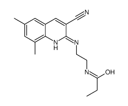 Propanamide, N-[2-[(3-cyano-6,8-dimethyl-2-quinolinyl)amino]ethyl]- (9CI)结构式