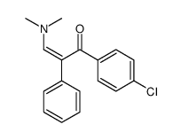 1-(4-chlorophenyl)-3-(dimethylamino)-2-phenylprop-2-en-1-one Structure