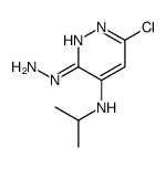 6-chloro-3-hydrazinyl-N-propan-2-ylpyridazin-4-amine结构式