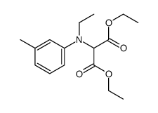 diethyl 2-(N-ethyl-3-methylanilino)propanedioate Structure