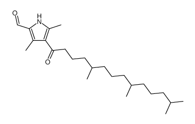 3,5-Dimethyl-4-(5,9,13-trimethyl-tetradecanoyl)-1H-pyrrole-2-carbaldehyde Structure