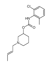 (2-Chloro-6-methyl-phenyl)-carbamic acid ((E)-1-but-2-enyl)-piperidin-3-yl ester Structure