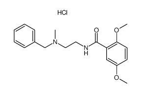 N-[2-(N'-benzyl-N'-methylamino)ethyl]-2,5-dimethoxybenzamide hydrochloride结构式