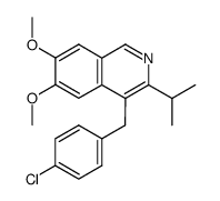 4-(4-chloro-benzyl)-3-isopropyl-6,7-dimethoxy-isoquinoline Structure