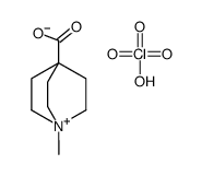 1-methyl-1-azoniabicyclo[2.2.2]octane-4-carboxylic acid,perchlorate Structure