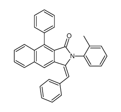 3-Benzyliden-5,6-benzo-2-o-tolyl-7-phenyl-phthalimidin Structure