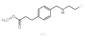 methyl 3-[4-[(2-chloroethylamino)methyl]phenyl]propanoate Structure