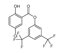 [3,5-bis(trifluoromethyl)phenyl] 5-chloro-2-hydroxybenzoate Structure