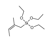 (Z)-2-Methyl-1-triethoxysilyl-2-buten结构式