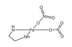 (乙烯二胺)钯(II)二硝酸盐结构式