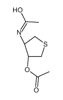 [(3R,4S)-4-acetamidothiolan-3-yl] acetate结构式