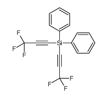 diphenyl-bis(3,3,3-trifluoroprop-1-ynyl)silane结构式