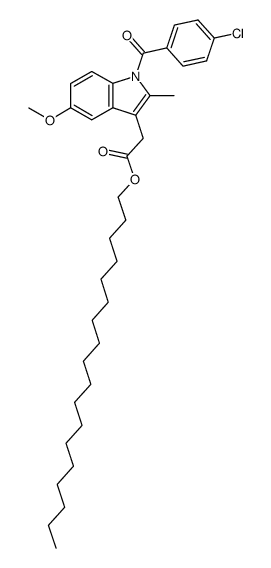 [1-(4-Chloro-benzoyl)-5-methoxy-2-methyl-1H-indol-3-yl]-acetic acid octadecyl ester Structure