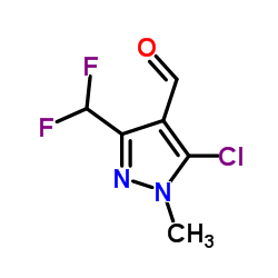 5-Chloro-3-(difluoromethyl)-1-methyl-1H-pyrazole-4-carbaldehyde structure