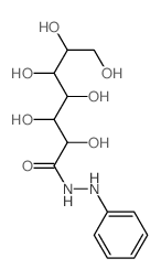 2,3,4,5,6,7-Hexahydroxy-heptanoic acid N-phenyl-hydrazide Structure