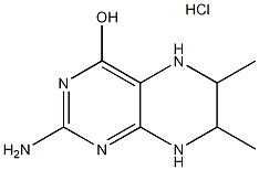 6,7-二甲基-5,6,7,8-四氢蝶呤盐酸盐结构式