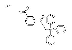 [2-(3-nitrophenyl)-2-oxoethyl]-triphenylarsanium,bromide结构式