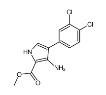 methyl 3-amino-4-(3,4-dichlorophenyl)-1H-pyrrole-2-carboxylate Structure