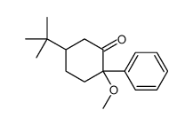 5-tert-butyl-2-methoxy-2-phenylcyclohexan-1-one结构式