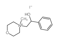 Morpholinium,4-(2-hydroxy-2-phenylethyl)-4-methyl-, iodide (1:1)结构式