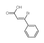 (Z)-3-bromo-3-phenyl-prop-2-enoic acid structure