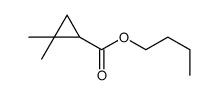 butyl 2,2-dimethylcyclopropane-1-carboxylate Structure