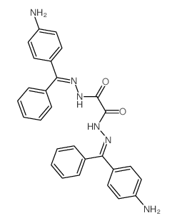 N,N-bis[[(4-aminophenyl)-phenyl-methylidene]amino]oxamide Structure