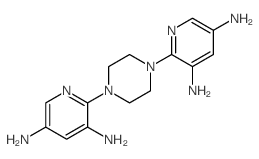 2-[4-(3,5-diaminopyridin-2-yl)piperazin-1-yl]pyridine-3,5-diamine Structure