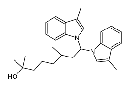 α,α,ε,3-Tetramethyl-η-(3-methyl-1H-indol-1-yl)-1H-indole-1-(1-heptanol) Structure