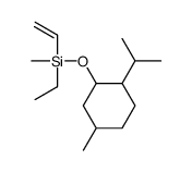 Ethenylethylmethyl[(5-methyl-2-isopropylcyclohexyl)oxy]silane结构式