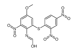 N-[2-(2,4-dinitrophenyl)sulfanyl-4-methoxy-6-nitrophenyl]formamide结构式