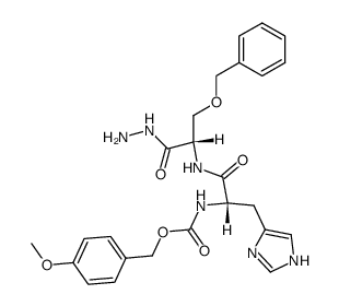 Z(OMe)-His-Ser(Bzl)-NHNH2 Structure