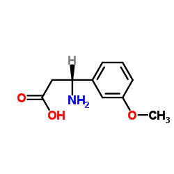 (R)-3-氨基-3-(3-甲氧基苯基)丙酸结构式