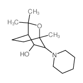 2-Oxabicyclo[2.2.2]octan-5-ol,1,3,3-trimethyl-6-(1-piperidinyl)-, (1a,4a,5b,6b)- (9CI) picture