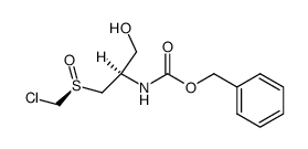 N-[(Benzyloxy)carbonyl]-S-oxo-S-(chloromethyl)-L-cysteinol结构式