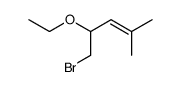 5-Brom-4-ethoxy-2-methyl-2-penten结构式