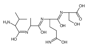 (2S)-2-[[(2S)-5-amino-2-[[(2S)-2-[[(2S)-2-amino-3-methylbutanoyl]amino]propanoyl]amino]-5-oxopentanoyl]amino]-3-hydroxypropanoic acid结构式