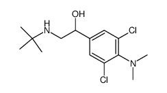 α-[(tert-butylamino)-methyl]3,5-dichloro-4-dimethylaminobenzyl alcohol结构式