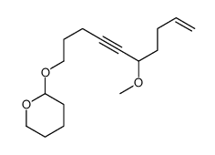 2-(6-methoxydec-9-en-4-ynoxy)oxane Structure