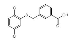 3-[[(2,5-DICHLOROPHENYL)THIO]METHYL]BENZOIC ACID Structure