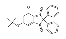 5-(tert-butoxy)-3,7-dioxo-2,2-diphenyl-3,7-dihydro-2H-indole 1-oxide结构式