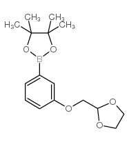 2-(3 -((1,3-二氧戊环-2-基)甲氧基)苯基)-4,4,5,5-四甲基-1,3,2-二氧杂硼烷图片