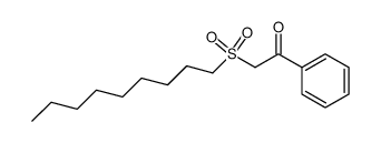 2-Nonylsulfonyl-1-phenyl-1-ethanon Structure