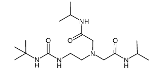 [(N'-tert-butylureayl)-N-ethyl]-bis(N''-isopropylcarbamoyl-methyl)-amine Structure