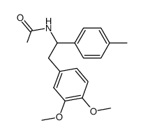 N-(2-(3,4-dimethoxyphenyl)-1-(4-tolyl)ethyl)acetamide结构式